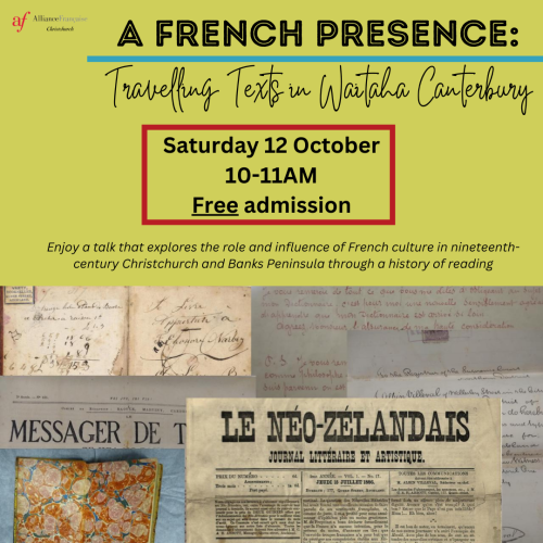 A French Presence: Travelling Texts in Waitaha Canterbury