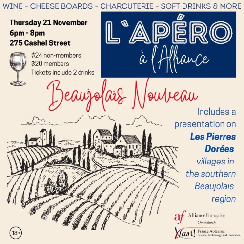 🍷L'Apéro à l'Alliance : Beaujolais Nouveau !